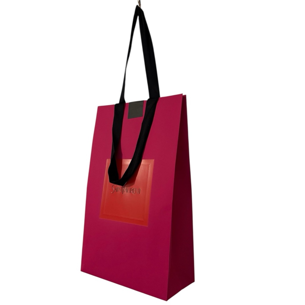 Saint Laurent Reusable Shopping Bag Pink/Red